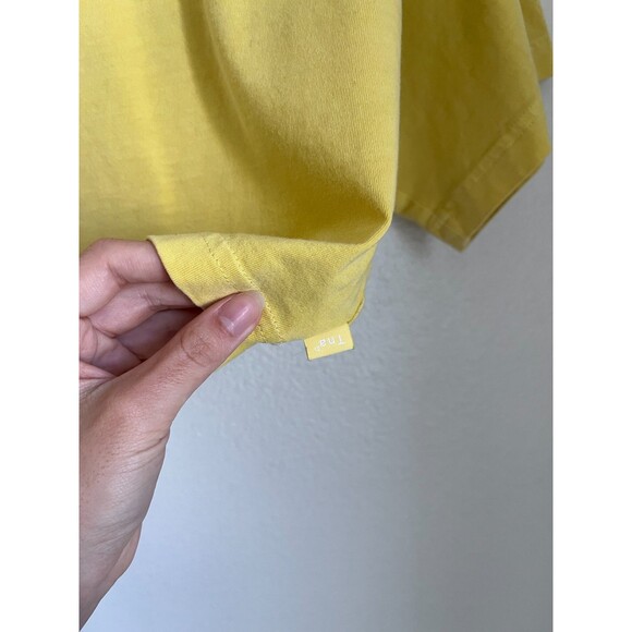 Tna Women's Laid Back Crop T-Shirt in Yellow Size LARGE - Picture 3 of 6